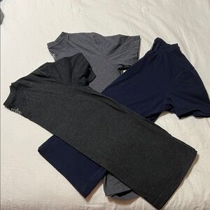 George 34-36 Charcoal, dark charcoal and Navy Short Sleeve Tees. 3 pack.